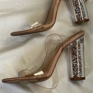 Clear Charlotte Russe Heels